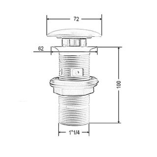 Донный клапан для раковины Artceram ACA038 41 00 matera